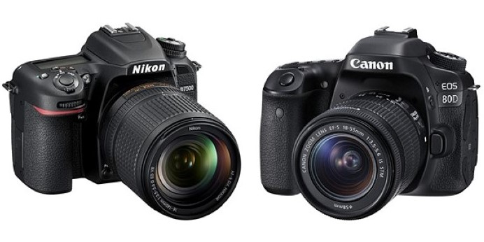 مقایسه دوربین های کانن EOS 80D و نیکون D7500