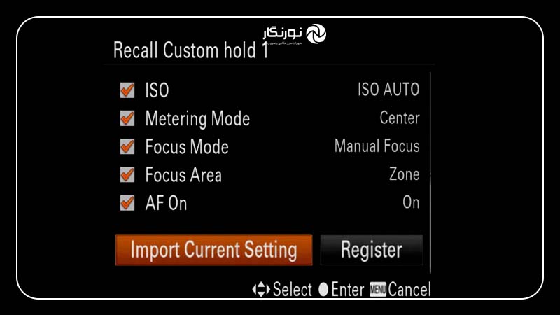منوی (Function Menu Set.)