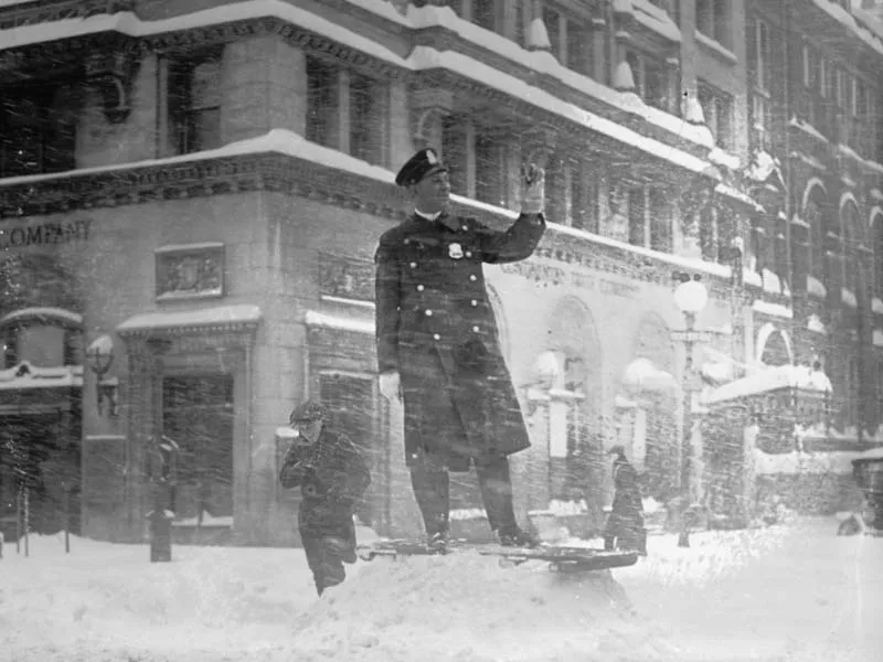 عکس های تاریخی از کولاک برف 100 سال پیش