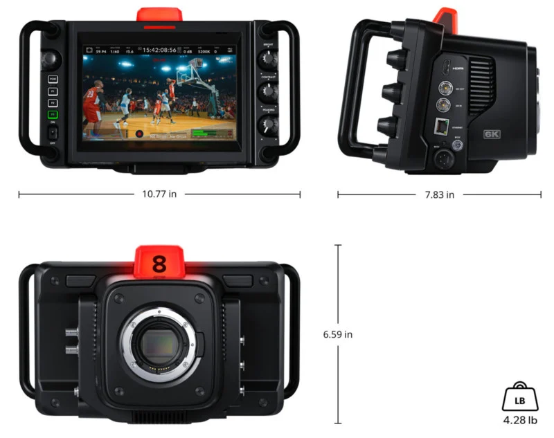 دوربین استودیویی Blackmagic 6K Pro دارای پخش جریانی زنده است