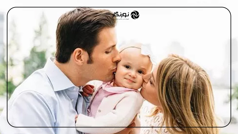 ایده عکس در آغوش گرفتن نوزاد