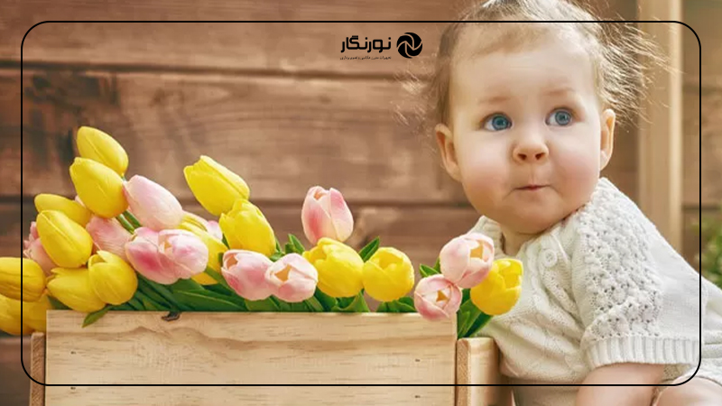 در کنار گلها