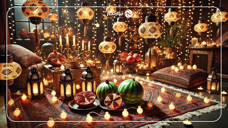 تزیین فضای عکس با لامپ‌های کوچک و نورانی
