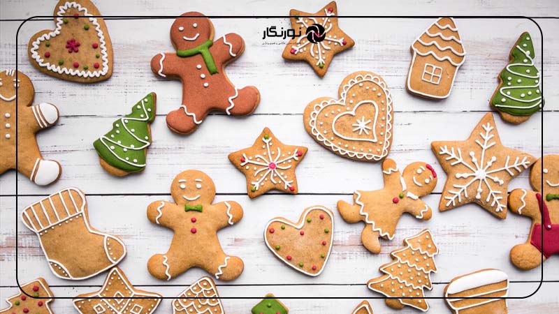 عکاسی از کوکی‌ها و خوراکی‌های کریسمسی