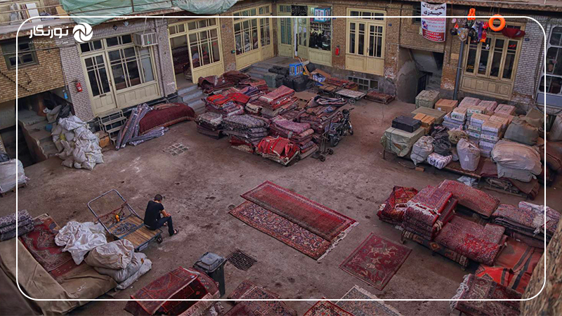بازار فرش تهران ایده جذاب برای عکاسی