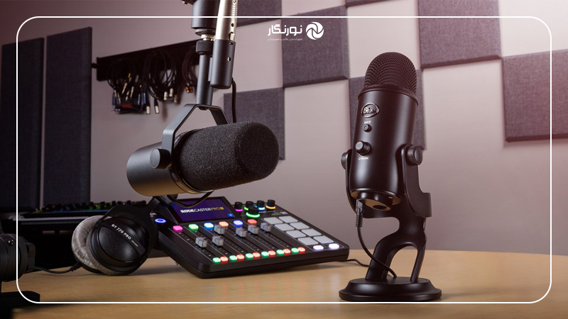 میکروفون مناسب تولید محتوادر استودیو
