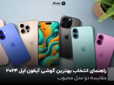 راهنمای انتخاب بهترین گوشی آیفون اپل 2024؛ مقایسه دو مدل محبوب