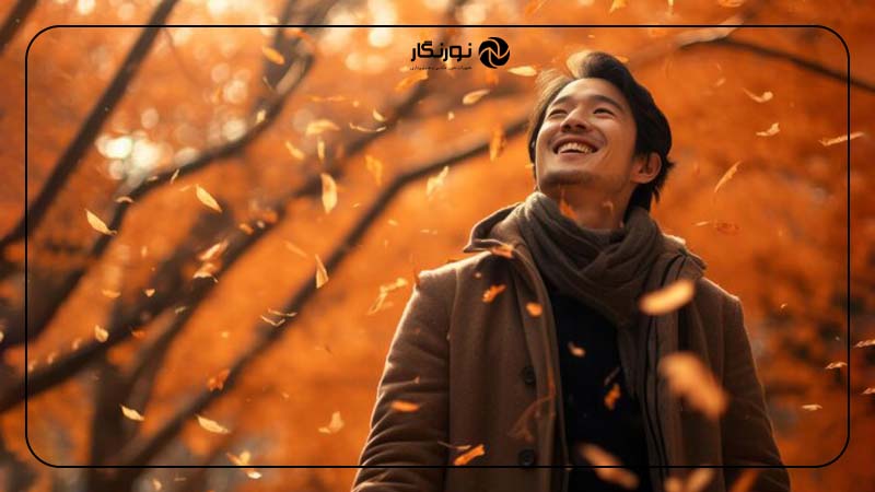 عکاسی در حال برگ‌ریزان