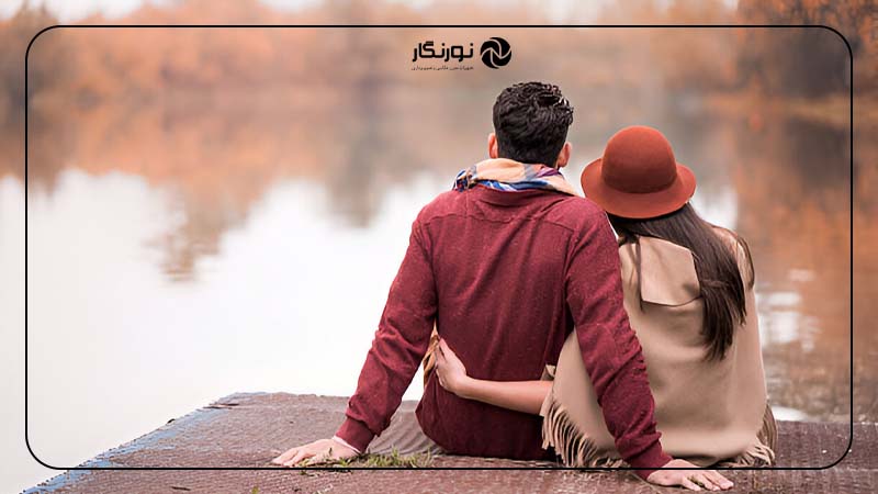 عکاسی در کنار آبگیر یا دریاچه