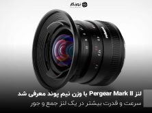 لنز Pergear Mark II با وزن نیم پوند معرفی شد؛ سرعت و قدرت بیشتر در یک لنز جمع و جور