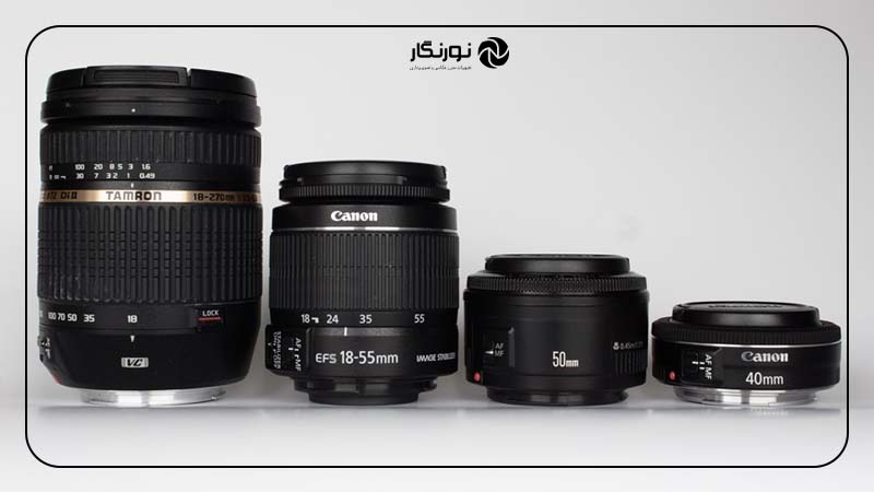 طراحی و اندازه فیزیکی لنزها