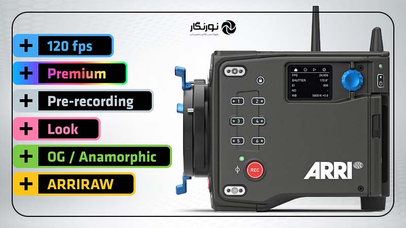 فرمت‌های ضبط در مدل پایه ALEXA 35