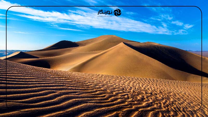 تپه‌های شنی کویر: بهترین مکان برای عکاسی پرتره در نور غروب