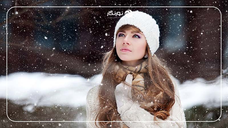 پرتره در برابر برف