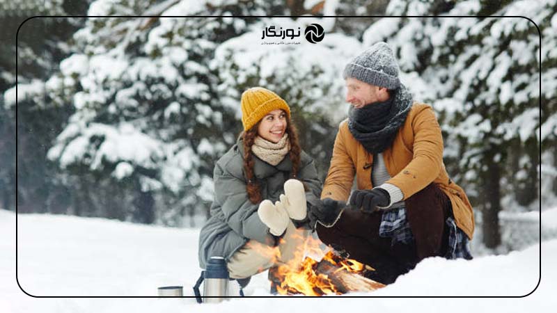 ژست‌های عکاسی کنار آتش