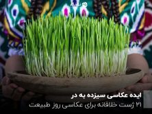 ایده عکاسی سیزده به در؛ 10 ژست خلاقانه برای عکاسی روز طبیعت