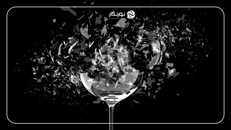۵۰ ایده برای عکاسی در خانه؛ شیشه شکسته