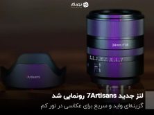 لنز جدید 7 Artisans رونمایی شد؛ گزینه‌ای واید و سریع برای عکاسی در نور کم