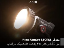 معرفی Aputure STORM 400x؛ نور LED بی‌کالر 400 وات با دقت رنگ حرفه‌ای