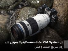 لنز OM System 50-200mm f/2.8 معرفی شد