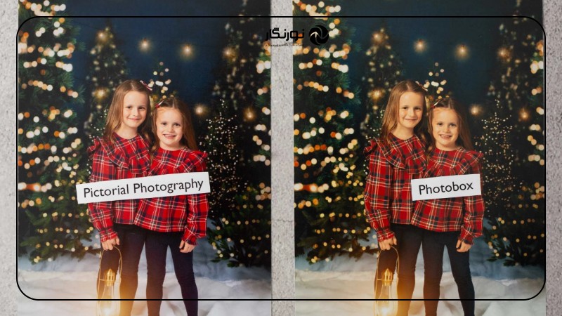 نحوه طراحی و ساخت صفحات آلبوم عکس زمستانی