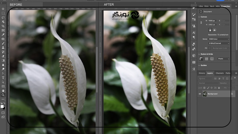 تصویر میانی ۳ - حالت ترکیبی Overlay: راهنمای جامع ویرایش عکس