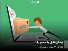 ارسال فایل با حجم بالا