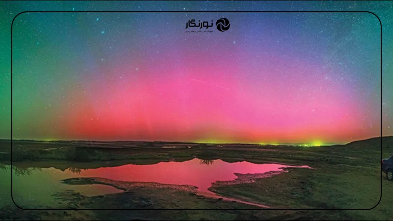 مراحل عکاسی از شفق قطبی در نیویورک