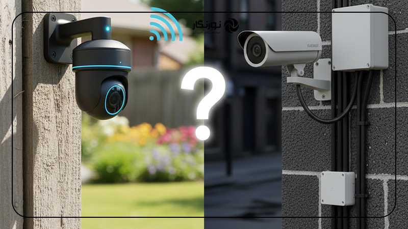 دوربین مدار بسته بی سیم یا با سیم