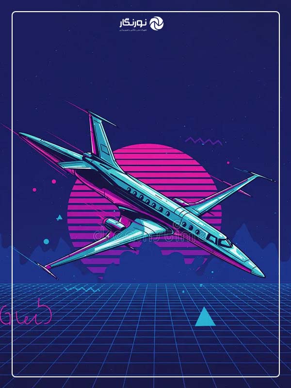 پالت‌های رنگی نئون-رترو (Neon-Retro Palettes)