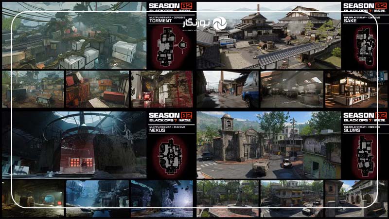 ۹ نقشه تازه فصل دوم Black Ops 7