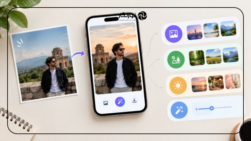 تغییر پس زمینه عکس بدون تغییر چهره