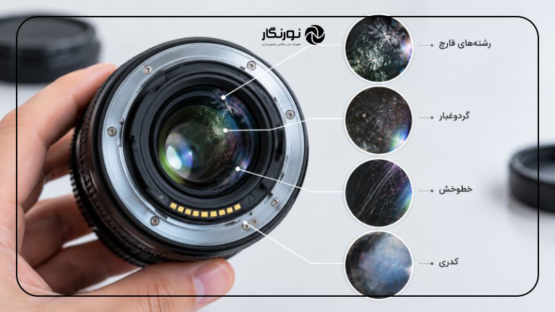تشخیص قارچ لنز دوربین و تفاوت آن با گردوغبار، خط‌وخش و کدری عدسی