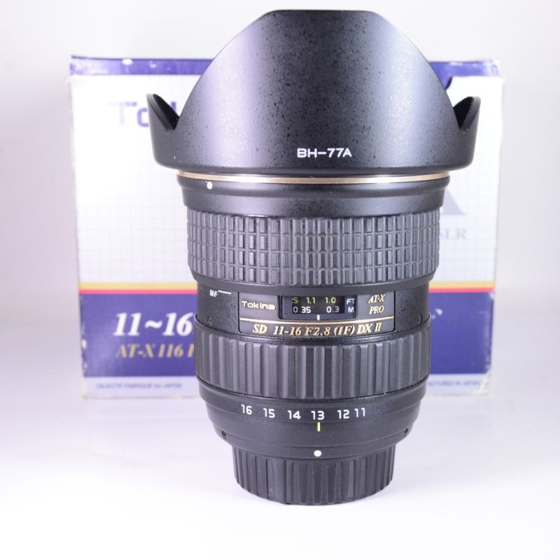 لنز توکینا دست دوم Tokina AT-X Pro 11-16mm f/2.8 DX for nikon(جعبه دارد)