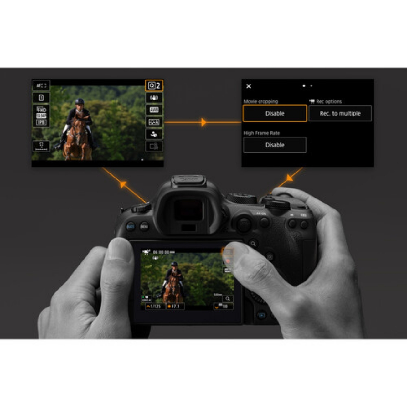 تصویر نمایشگر دوربین بدون آینه کانن Canon EOS R6 Mark II Mirrorless Camera