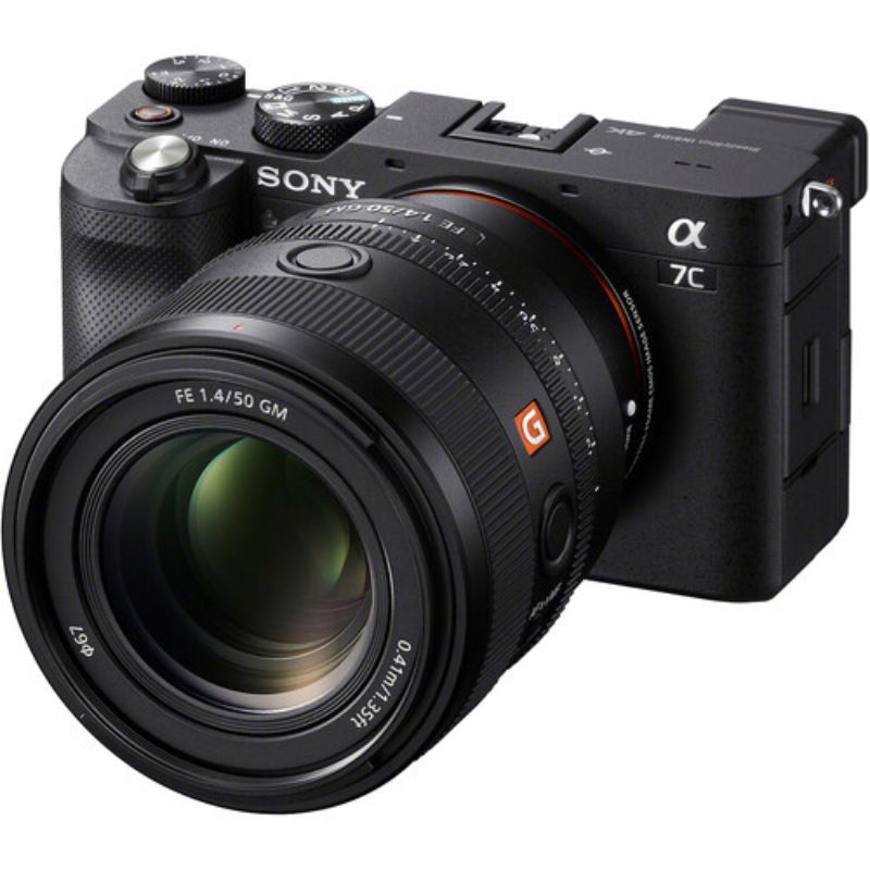 نمای اتصال لنز سونی با دوربین Sony FE 50mm f/1.4 GM Lens (Sony E)