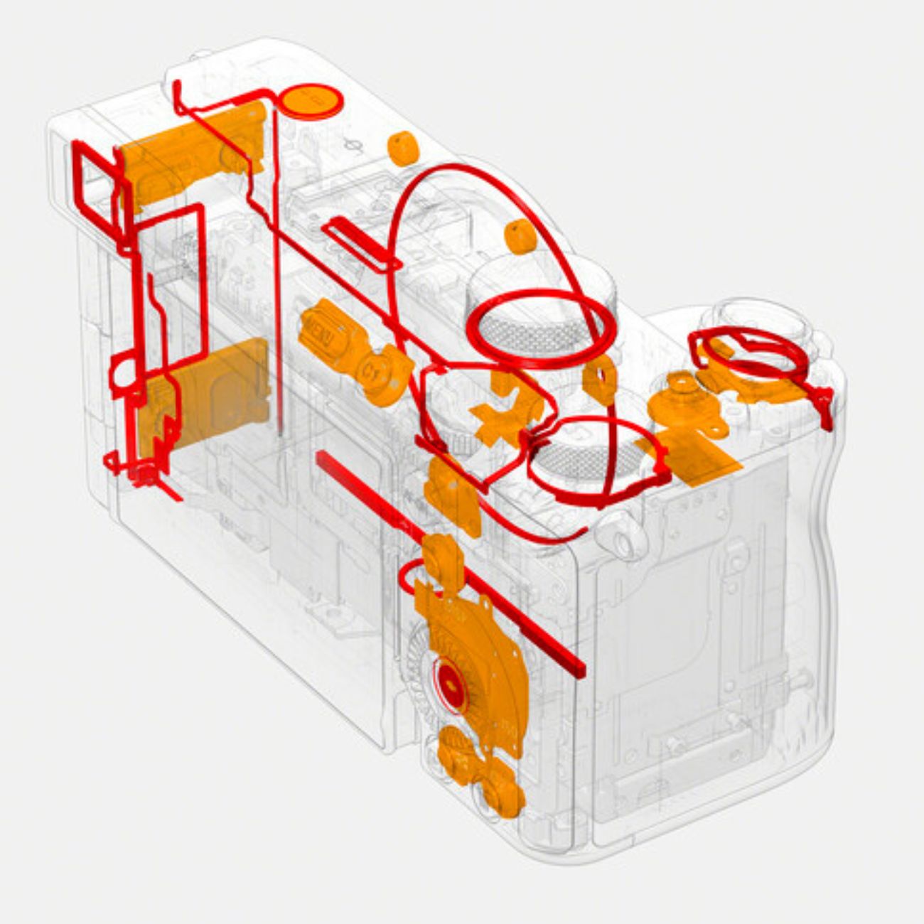 جزئیات بدنه دوربین بدون آینه سونی  Sony a7C II Mirrorless Camera Silver