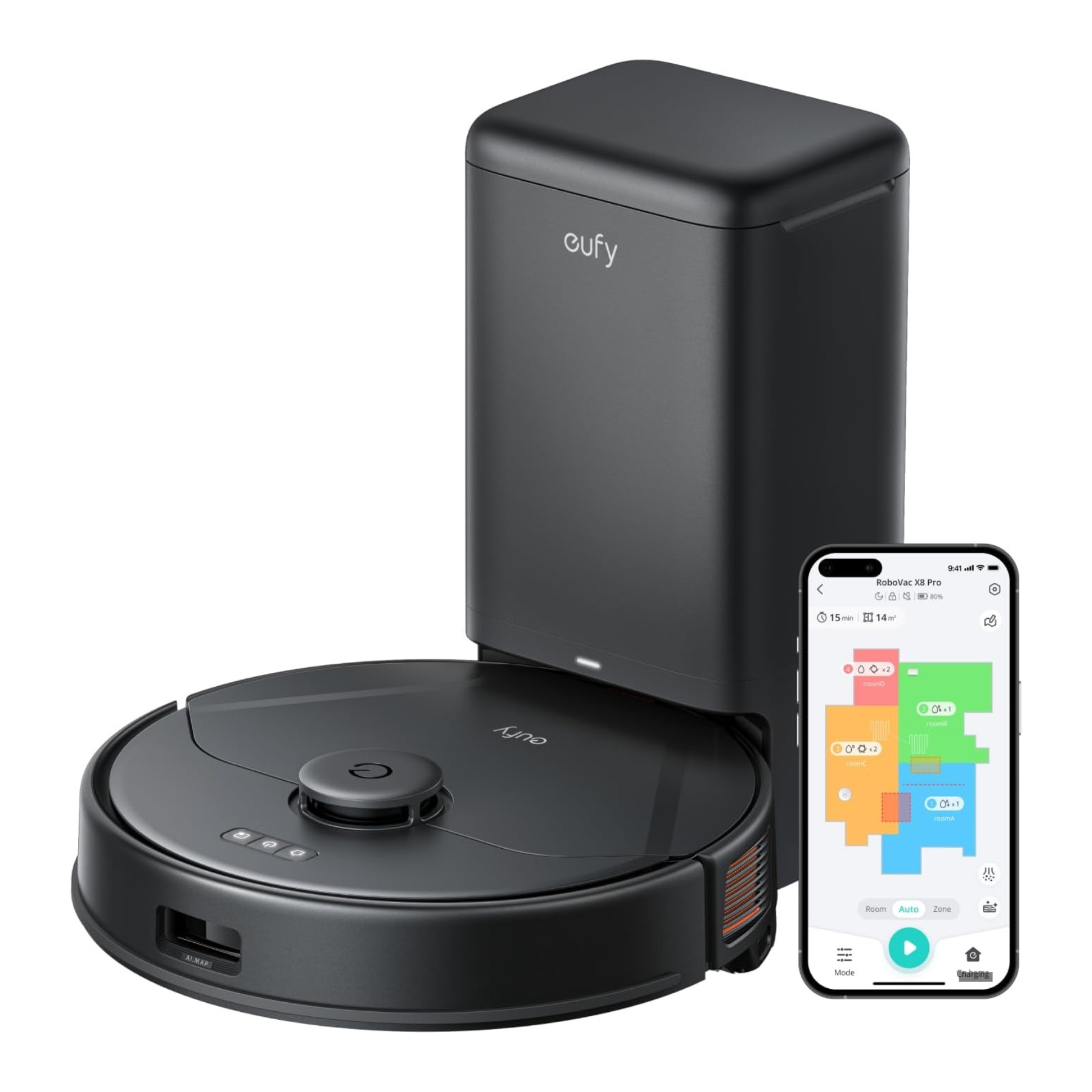 بهترین قیمت برای خرید جاروبرقی رباتیک یوفی مدل Eufy Clean X8 Pro⭐ مشاوره رایگان و تخصصی در نورنگار ☎️ 0217356