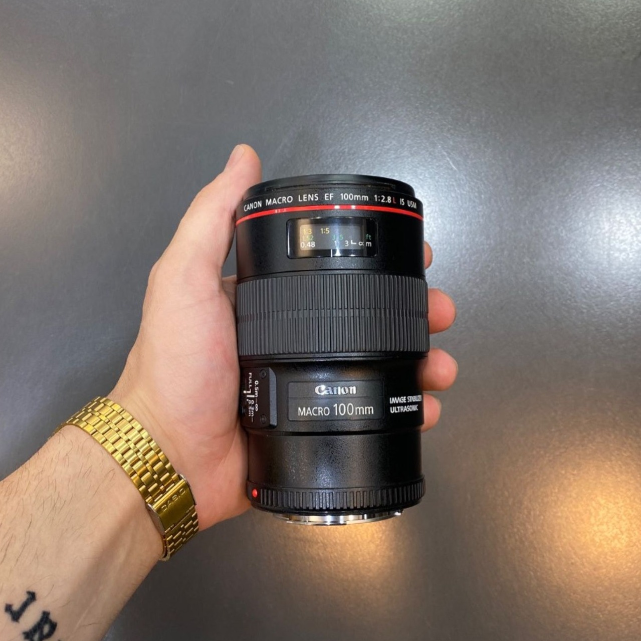 لنز کانن دست دوم Canon EF 100mm f/2.8L Macro IS USM(جعبه دارد)
