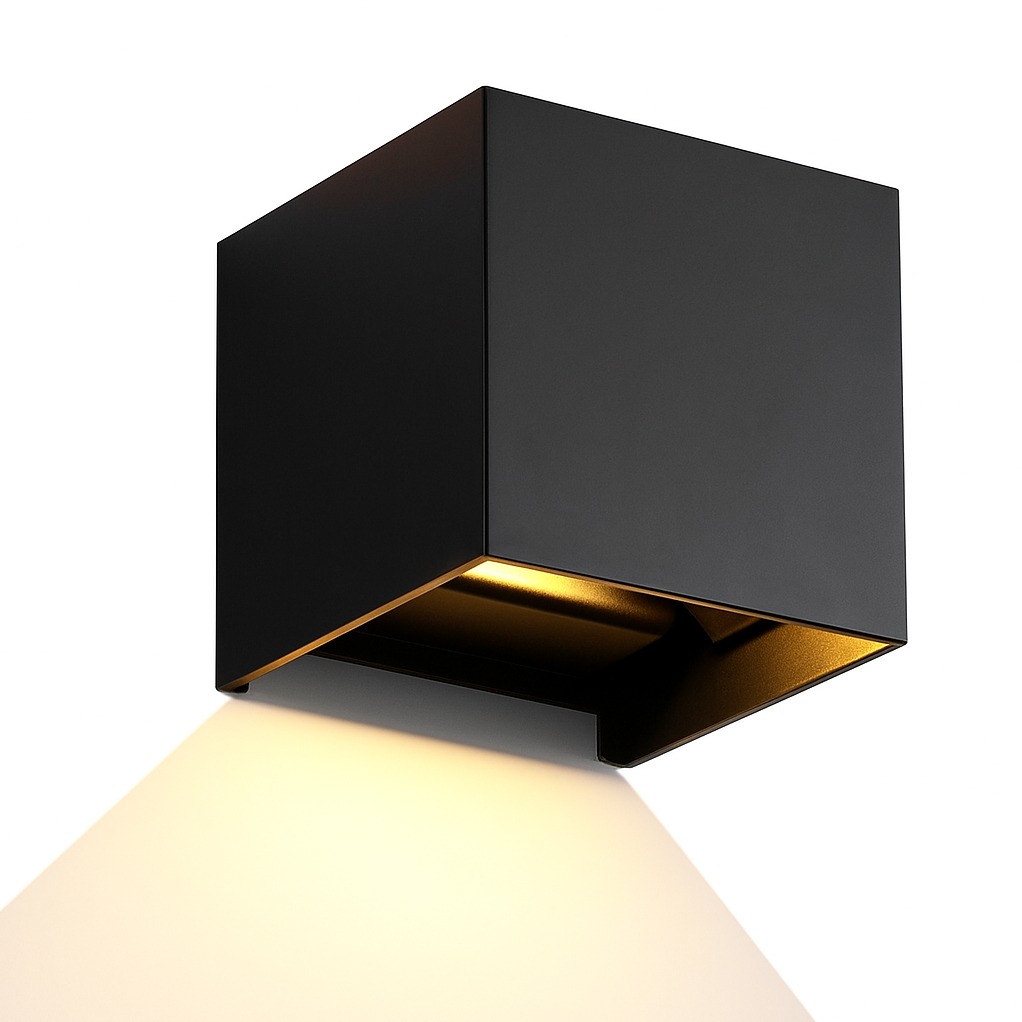 مشخصات فنی + بهترین قیمت برای چراغ دیواری دکوراتیو دمپردار مکعبی 6 وات Lightess 6W LED Wall Light مشاوره رایگان و تخصصی خرید