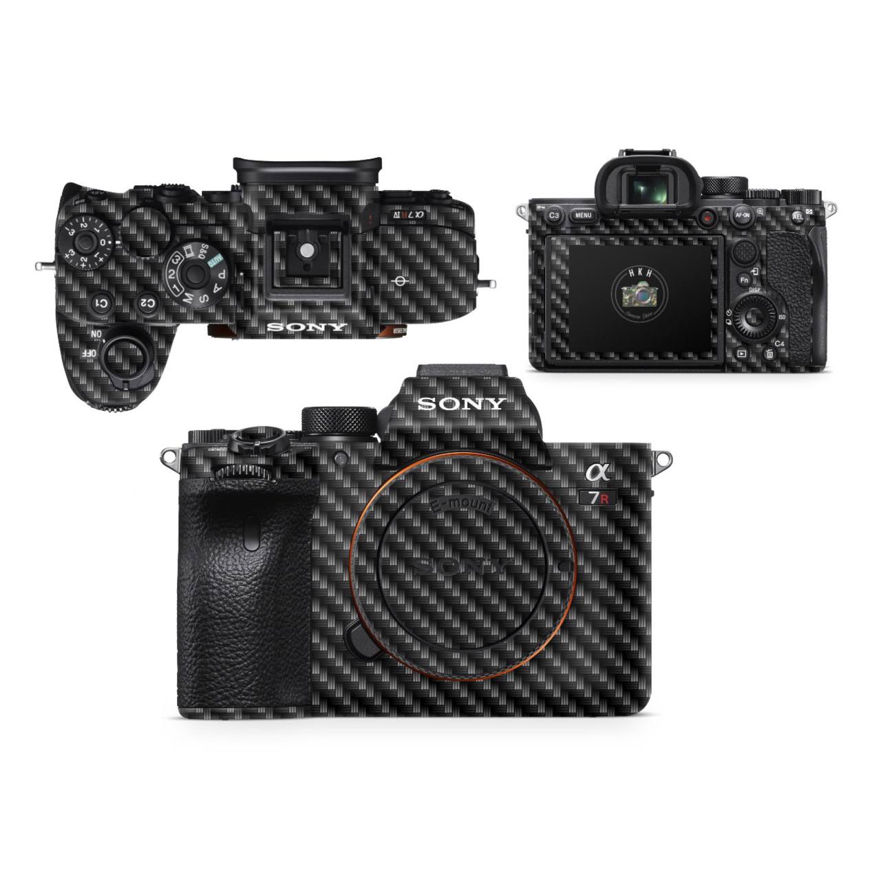 کیت اسکین بادی sony alpha7iv طرح فیبرکربن مشکی