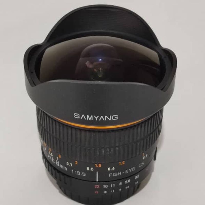 لنز سامیانگ دست دوم Samyang 8mm F3.5 Fisheye Manual Focus Lens for Nikon(جعبه دارد)