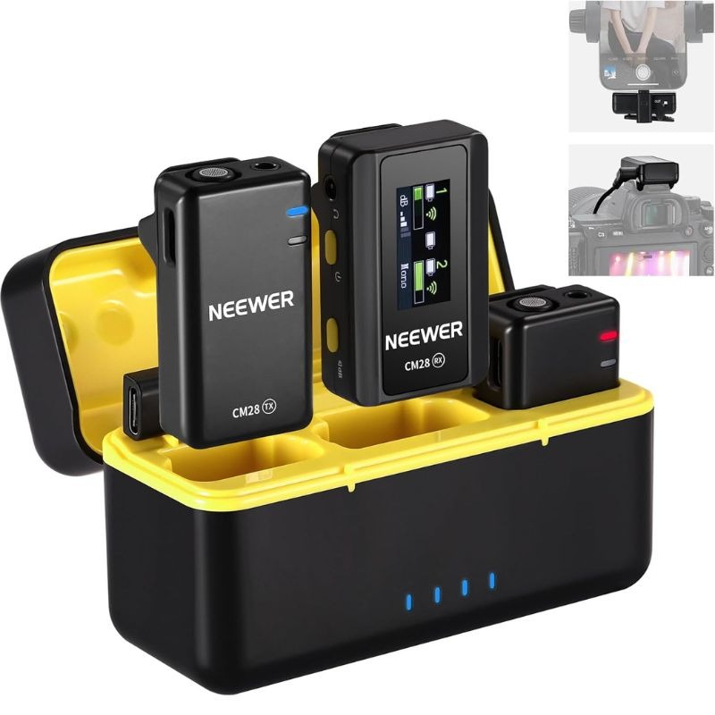 میکروفون بیسیم دو نفره نیور Neewer CM28 2-Person Wireless Microphone
