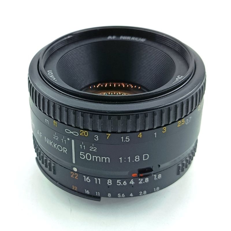 لنز نیکون دست دوم Nikon AF NIKKOR 50mm f/1.8D(جعبه دارد)