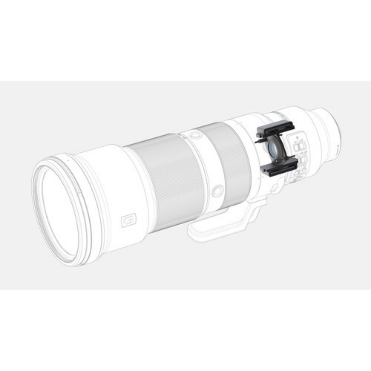 نمایش جزئیات داخلی لنز سونی Sony FE 400-800mm f/6.3-8 G OSS Lens