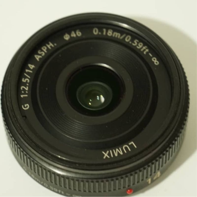لنز پاناسونیک دست دوم Panasonic LUMIX G H-14mm f/2.5 ASPH(جعبه ندارد)