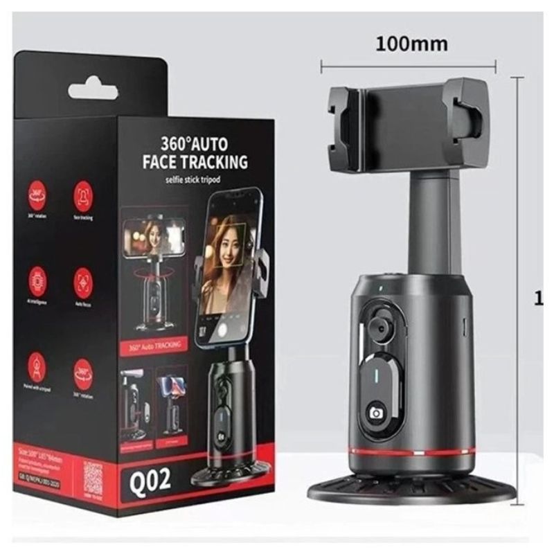 ابعاد گیمبال گوشی360 درجه Q02 phone gimbal