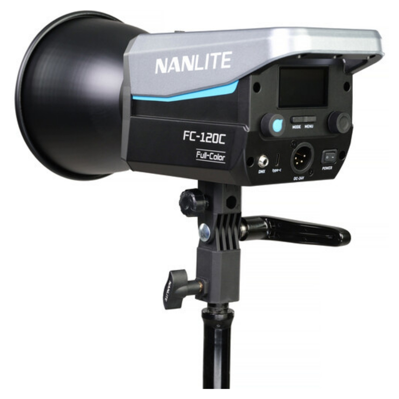 نمای سه رخ از پشت ویدیو لایت نانلایت Nanlite Video Light FC-120C