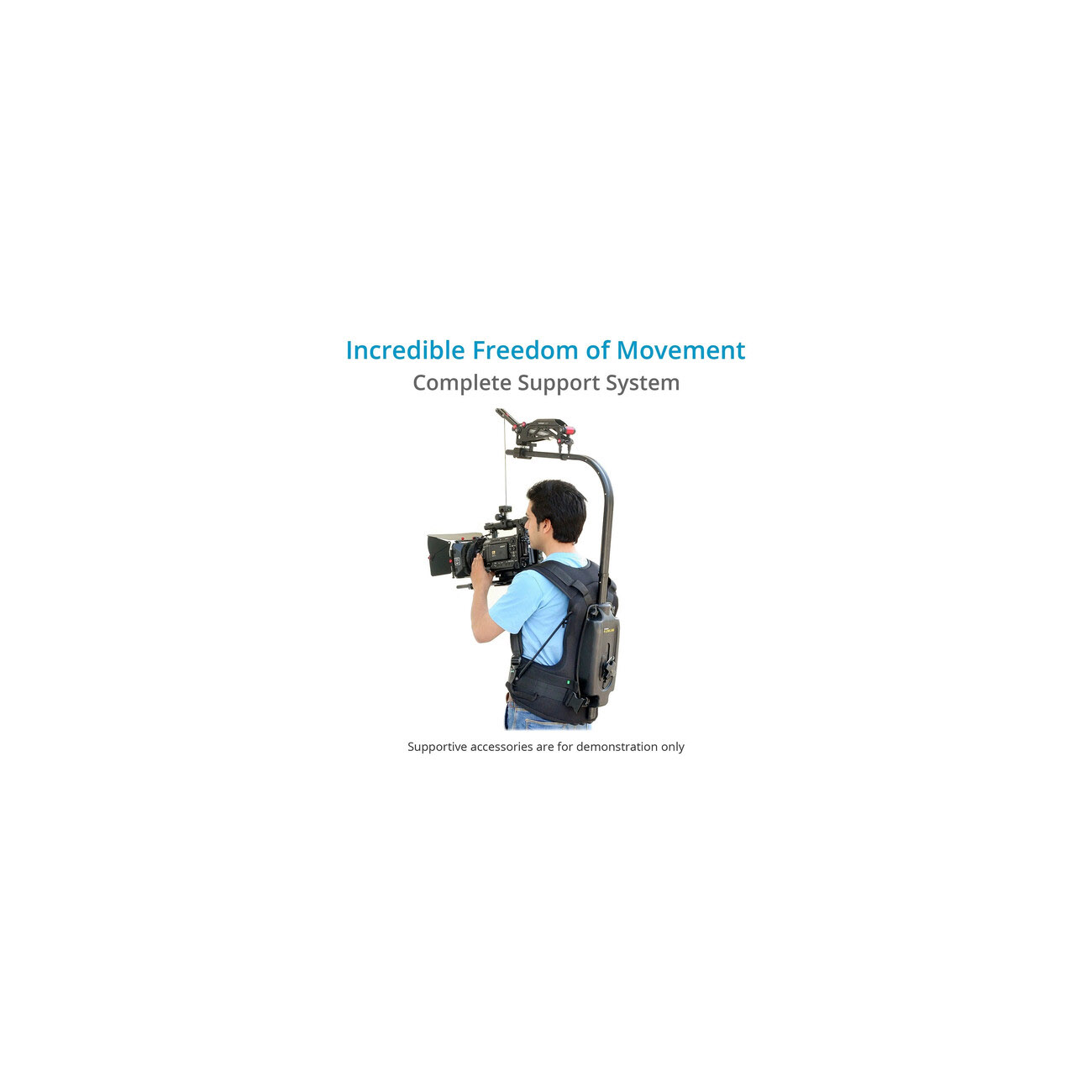 جلیقه نگهدارنده فلای کم Flycam Flowline Starter Support Vest and Spring Arm for Camera and Gimbals