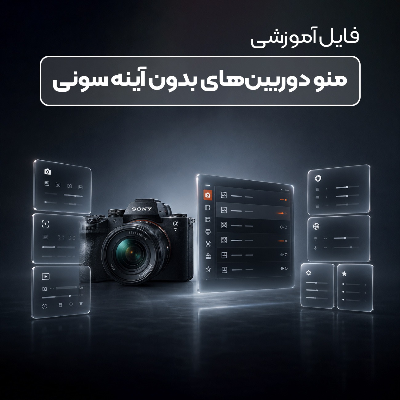 فایل آموزشی ویدیویی منوی دوربین بدون آینه سونی